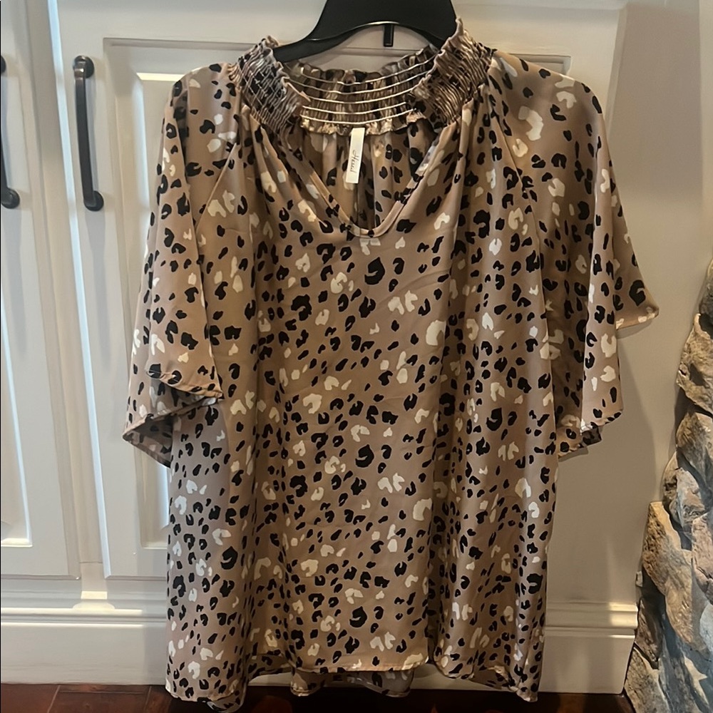 Leopard Print Women's Top